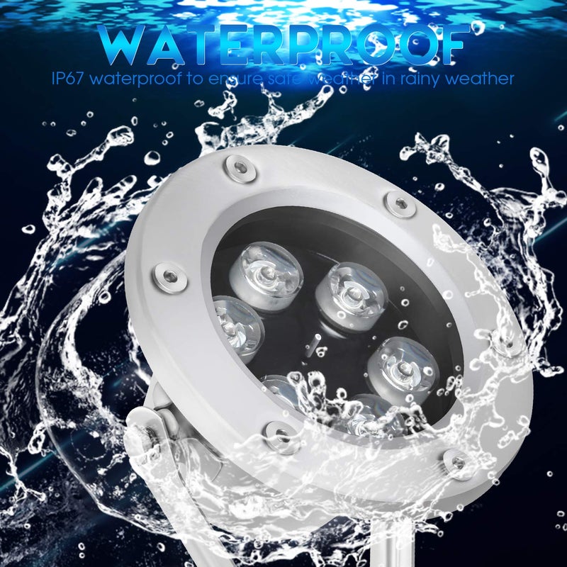 RSN LED Underwater Light 18W RGB Waterproof Grade IP68 LED Color Changing Spot Light Landscape Lighting Suitable for Swimming Pools, Fountains, Waterfalls, Aquariumsï¼ˆNot Include Transformerï¼‰ - Image 4